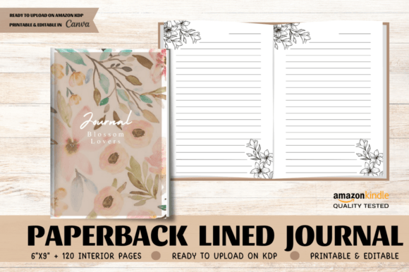 Download Flower Lined Notebook - Lined Collection