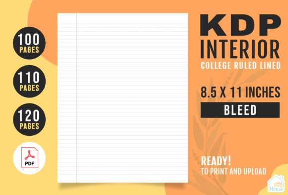 Download KDP Interior College Ruled Lined Paper - Lined Collection