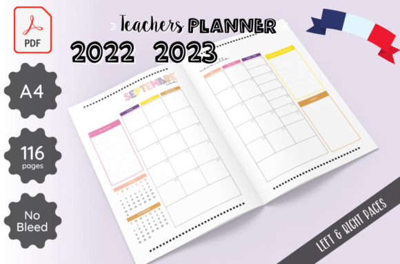 Download Teacher Planner French 2022 2023 Journal - 2023 Collection