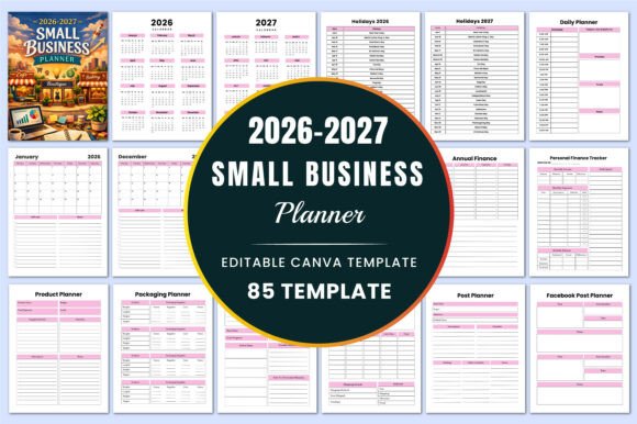 Download 2026–2027 Small Business Planner KDP - Business planner Collection