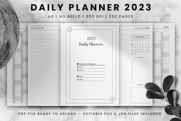 Download Daily Planner 2023 - One Day Per Page - 2023 Collection
