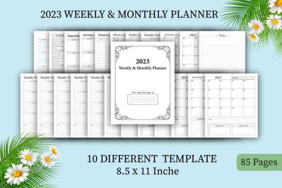 Download 2023 Weekly &amp; Monthly Planner KDP - 2023 Collection