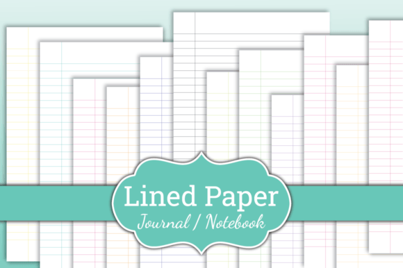 Download Lined Paper, Journal, Notebook Bundle - Lined Collection
