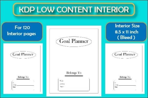 Download KDP Low Content Book Cover Interior - Low content Collection