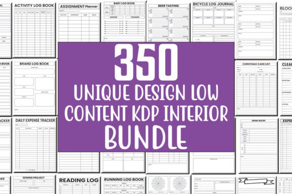Download Low Content KDP Interior Bundle - Low content Collection
