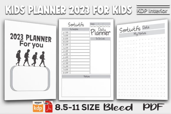 Download Kids Planner 2023 for Kids Kdp Interior - 2023 Collection