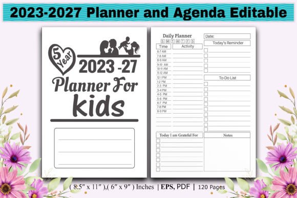 Download 2023-2027 Planner and Agenda Editable - 2023 Collection